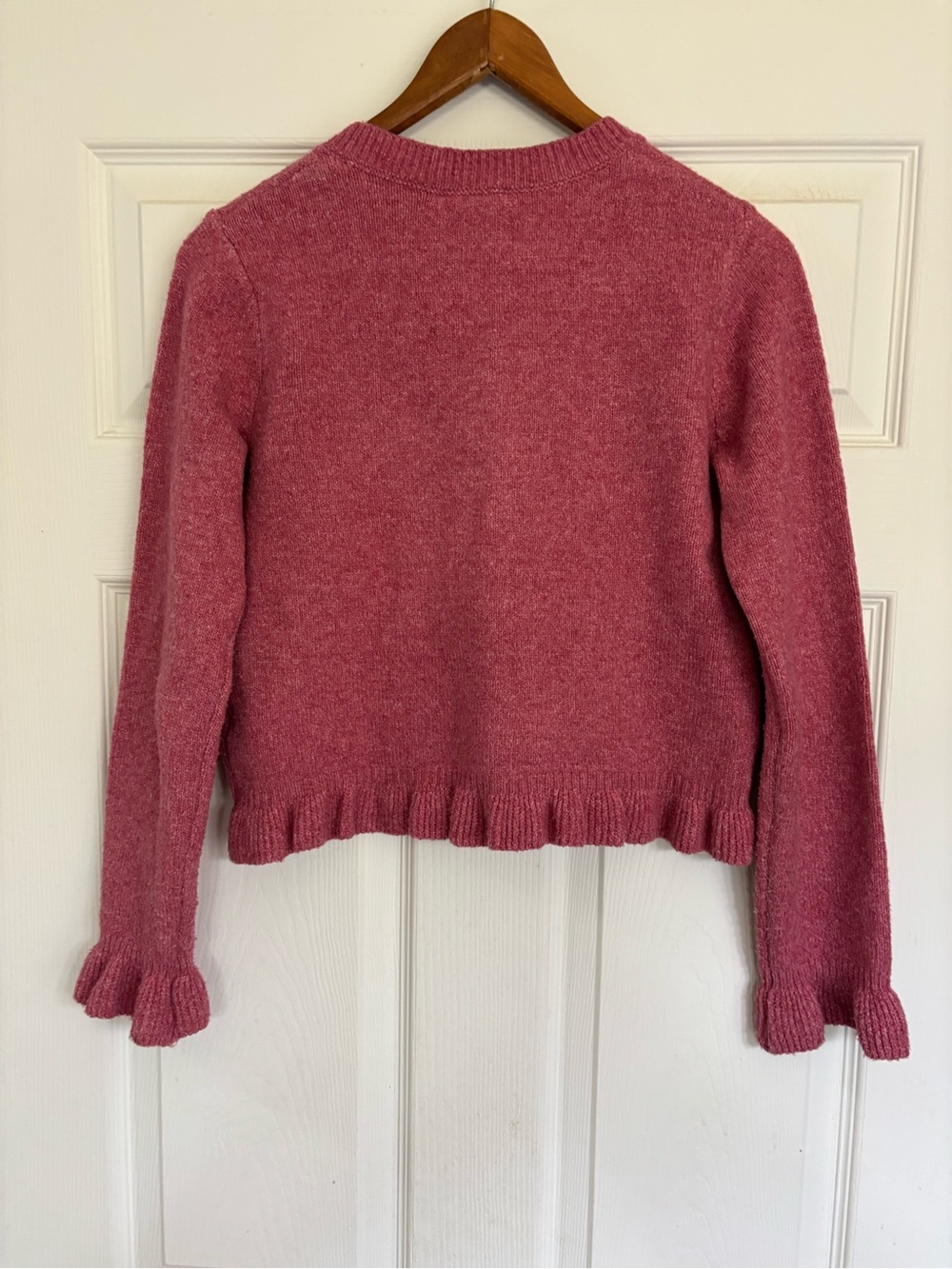 Willow & Wind Ruffled Hem Button-Front Cardigan - Picture 4 of 4